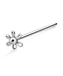 Spiral Flower Shaped Straight Nose Stud NSKA-25B